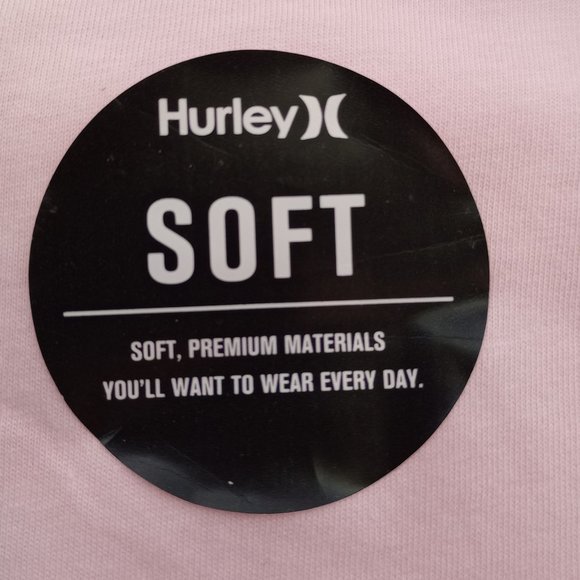 Hurley SOFT Girl's Arctic Pink graphic shirt Size L New with tag 12-13 Years - Picture 6 of 7